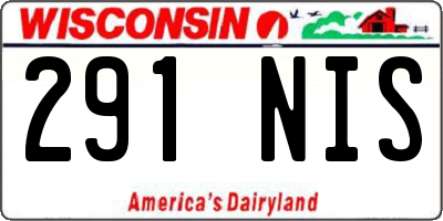 WI license plate 291NIS
