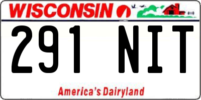 WI license plate 291NIT