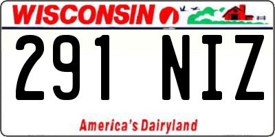 WI license plate 291NIZ