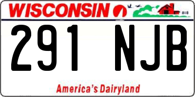 WI license plate 291NJB