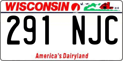 WI license plate 291NJC
