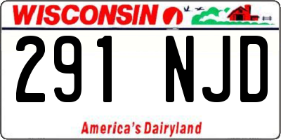 WI license plate 291NJD