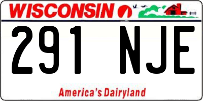 WI license plate 291NJE