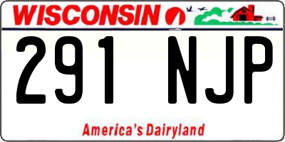 WI license plate 291NJP