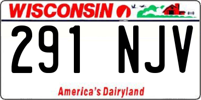 WI license plate 291NJV