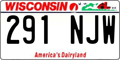 WI license plate 291NJW