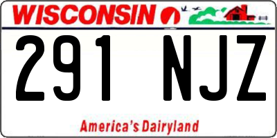 WI license plate 291NJZ