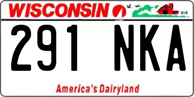 WI license plate 291NKA