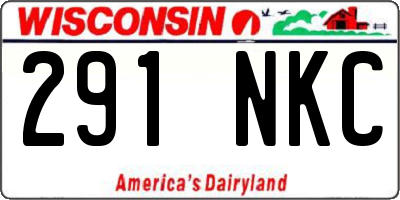 WI license plate 291NKC