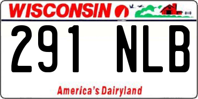 WI license plate 291NLB