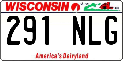 WI license plate 291NLG