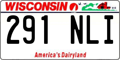 WI license plate 291NLI