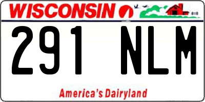 WI license plate 291NLM
