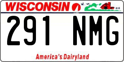 WI license plate 291NMG