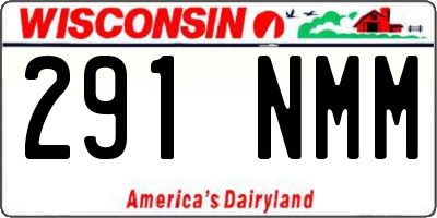 WI license plate 291NMM