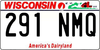 WI license plate 291NMQ