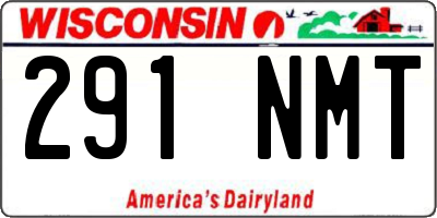WI license plate 291NMT