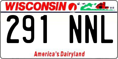 WI license plate 291NNL