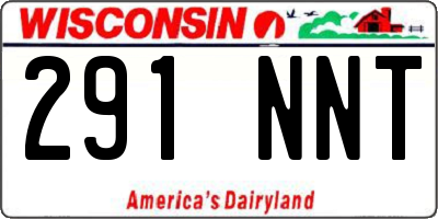 WI license plate 291NNT