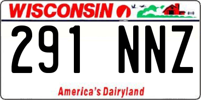 WI license plate 291NNZ