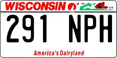 WI license plate 291NPH