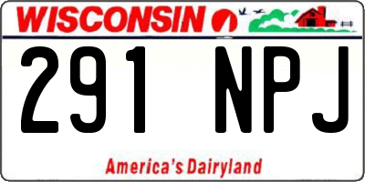 WI license plate 291NPJ
