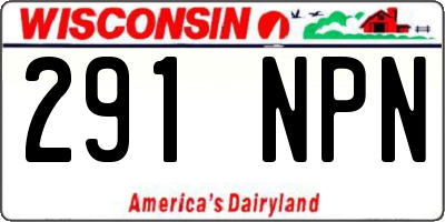 WI license plate 291NPN