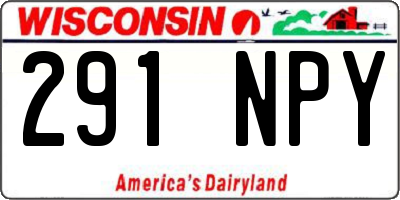 WI license plate 291NPY