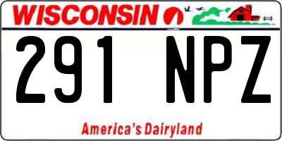 WI license plate 291NPZ