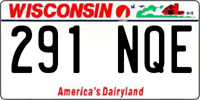 WI license plate 291NQE