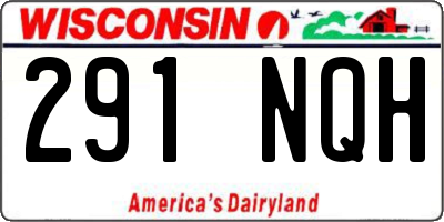WI license plate 291NQH