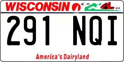 WI license plate 291NQI