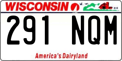 WI license plate 291NQM