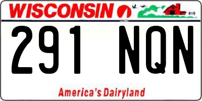 WI license plate 291NQN