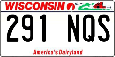 WI license plate 291NQS