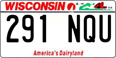 WI license plate 291NQU