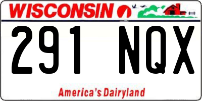 WI license plate 291NQX
