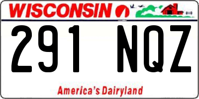 WI license plate 291NQZ