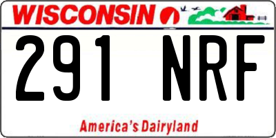 WI license plate 291NRF