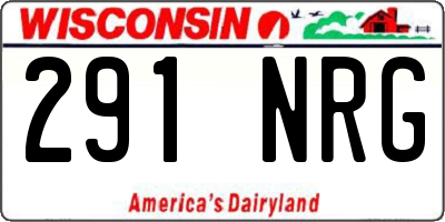 WI license plate 291NRG