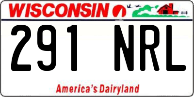 WI license plate 291NRL