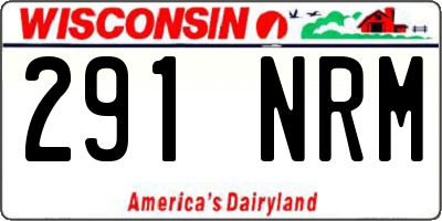 WI license plate 291NRM