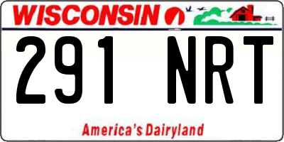 WI license plate 291NRT