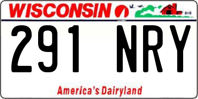 WI license plate 291NRY