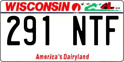 WI license plate 291NTF