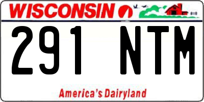 WI license plate 291NTM
