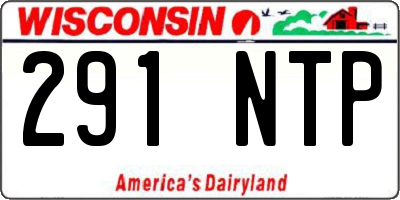 WI license plate 291NTP
