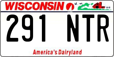 WI license plate 291NTR