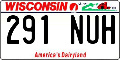 WI license plate 291NUH