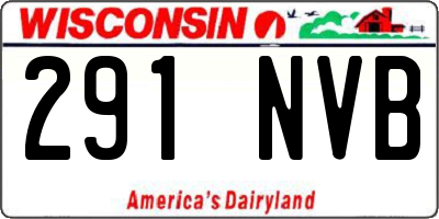 WI license plate 291NVB